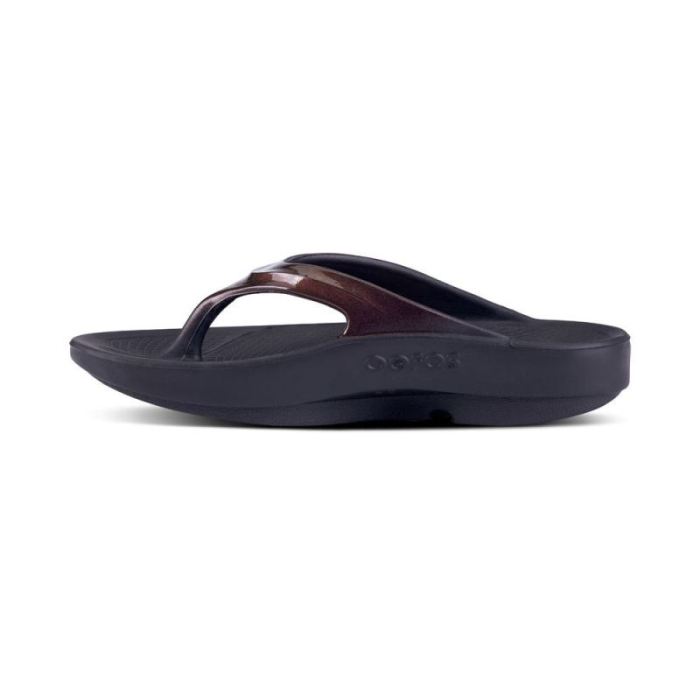 Oofos Canada Women'S Oolala Luxe Sandal - Cabernet