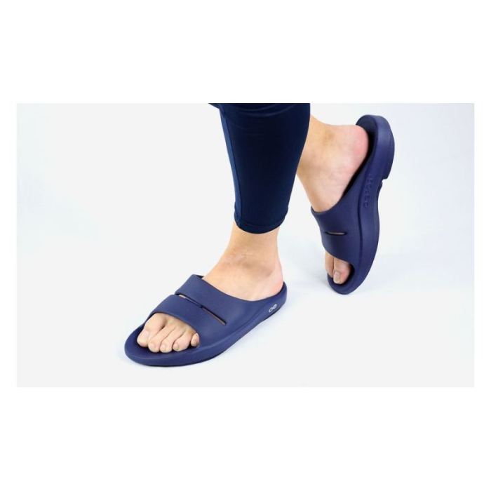 Oofos Canada Men'S Ooahh Slide Sandal - Navy