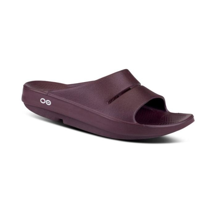 Oofos Canada Women'S Ooahh Slide Sandal - Cabernet