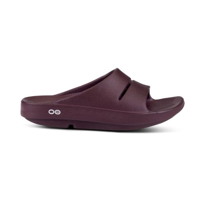 Oofos Canada Women'S Ooahh Slide Sandal - Cabernet