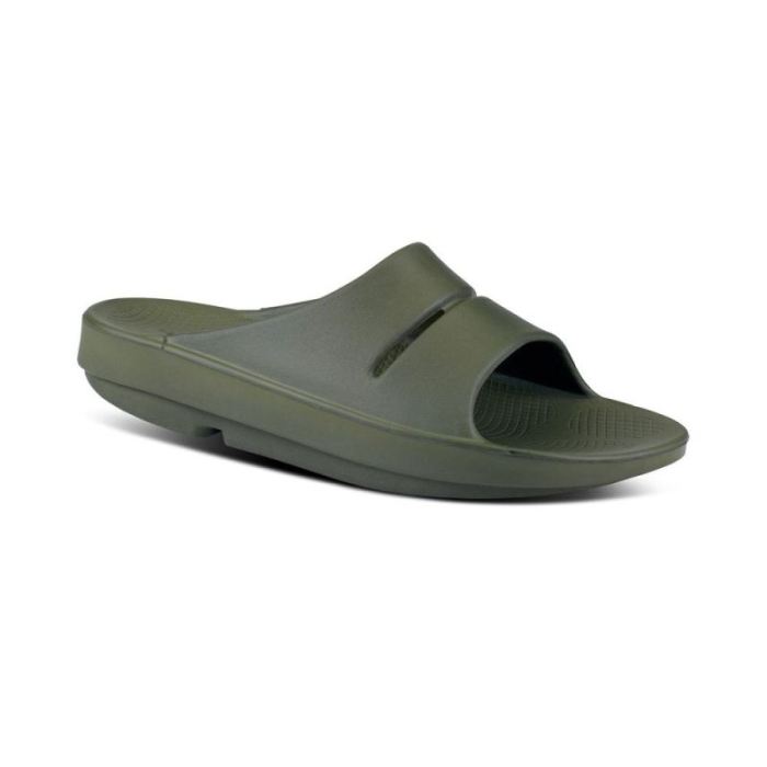 Oofos Canada Women'S Ooahh Slide Sandal - Forest Green