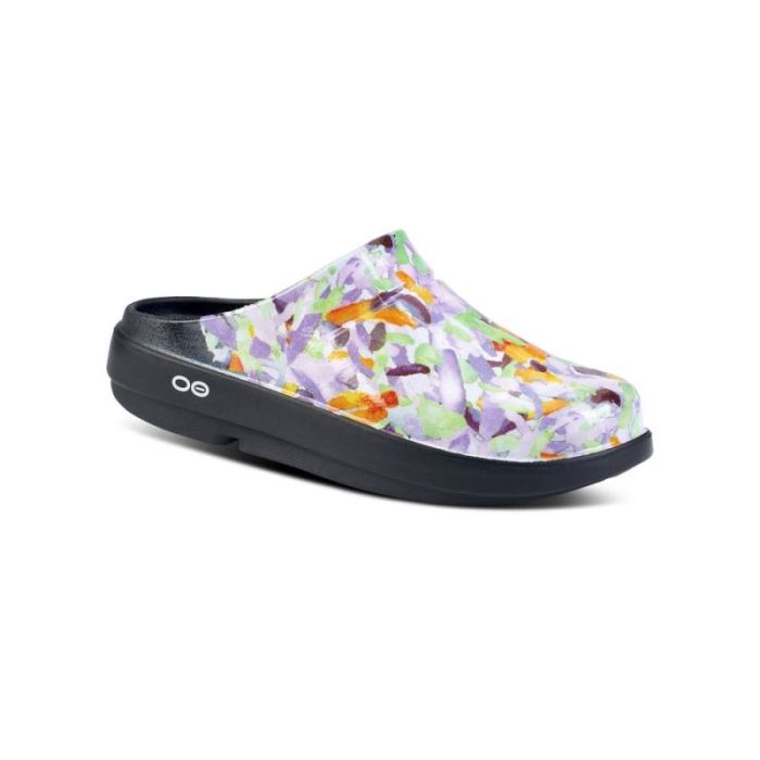 Oofos Canada Women'S Oocloog Limited Edition Clog - Purple Watercolor