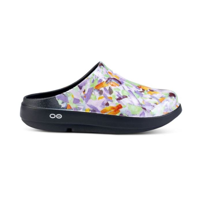 Oofos Canada Women'S Oocloog Limited Edition Clog - Purple Watercolor