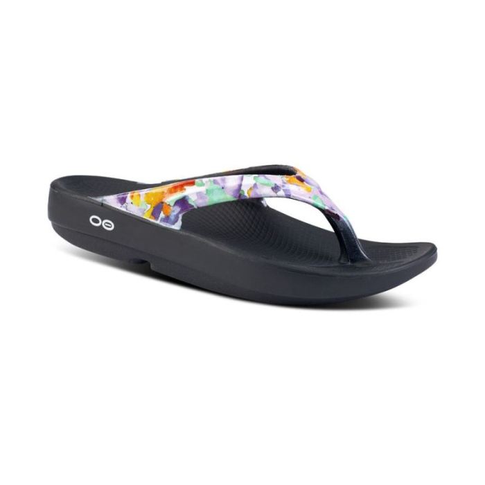 Oofos Canada Women'S Oolala Limited Sandal - Purple Watercolor