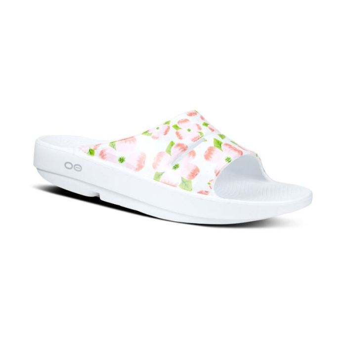 Oofos Canada Women'S Ooahh Luxe Slide Sandal - Cherry Blossom