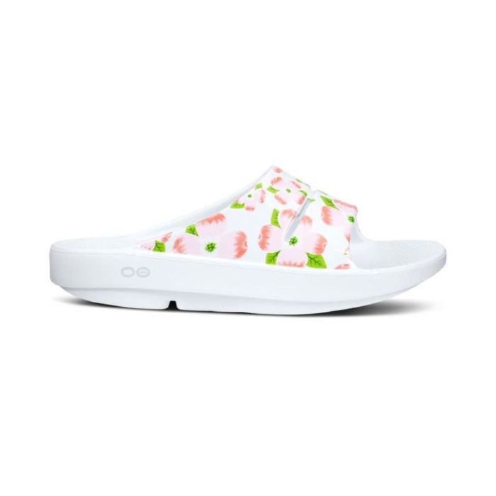 Oofos Canada Women'S Ooahh Luxe Slide Sandal - Cherry Blossom