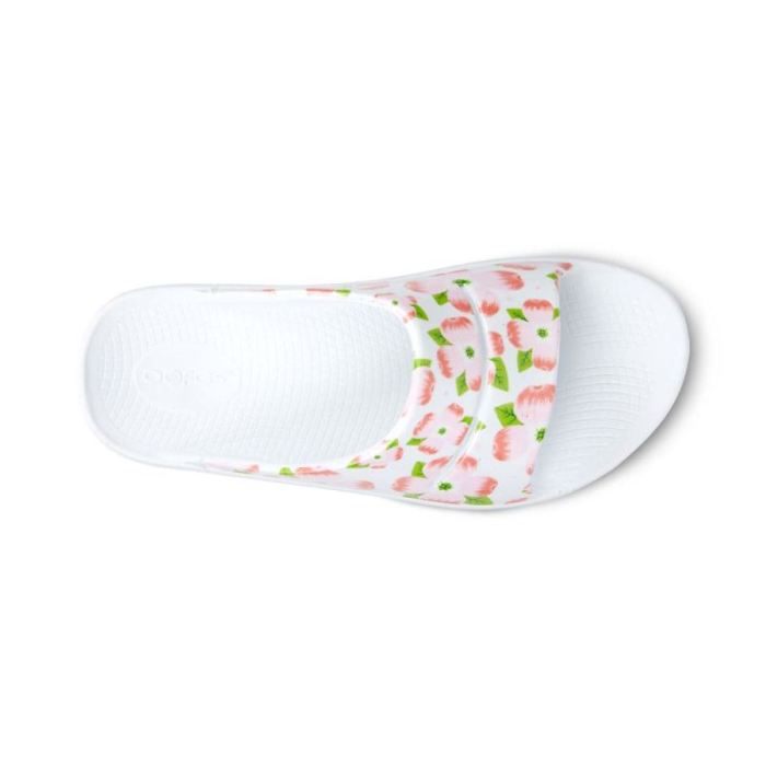 Oofos Canada Women'S Ooahh Luxe Slide Sandal - Cherry Blossom