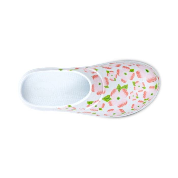 Oofos Canada Women'S Oocloog Limited Edition Clog - Cherry Blossom