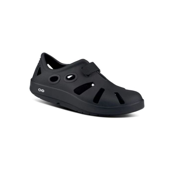 OOFOS CANADA MEN'S OOCANDOO SANDAL - BLACK