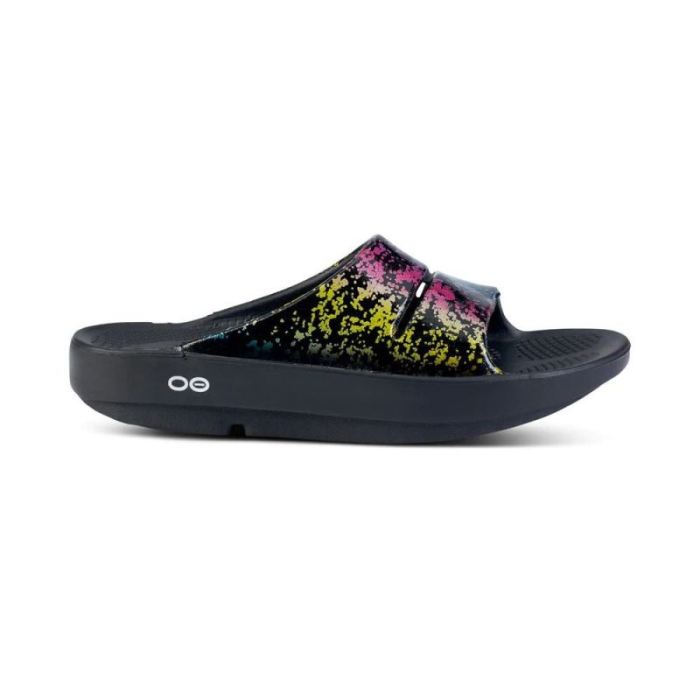 OOFOS CANADA WOMEN'S OOAHH LIMITED SLIDE SANDAL - 80S ARCADE