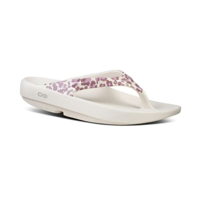 OOFOS CANADA WOMEN'S OOLALA LIMITED SANDAL - ROSE LEOPARD