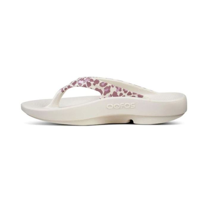 OOFOS CANADA WOMEN'S OOLALA LIMITED SANDAL - ROSE LEOPARD