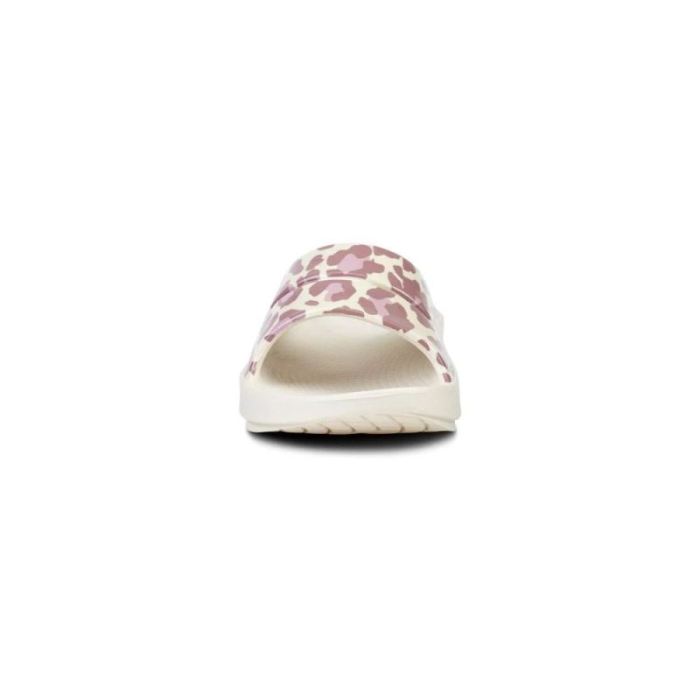 OOFOS CANADA WOMEN'S OOAHH LIMITED SLIDE SANDAL - ROSE LEOPARD