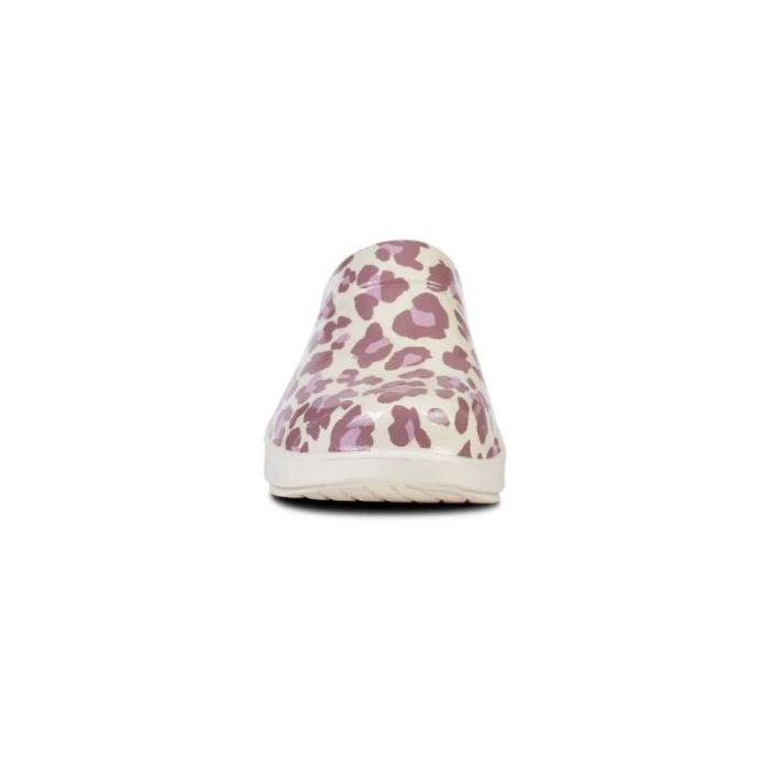OOFOS CANADA WOMEN'S OOCLOOG LIMITED EDITION CLOG - ROSE LEOPARD