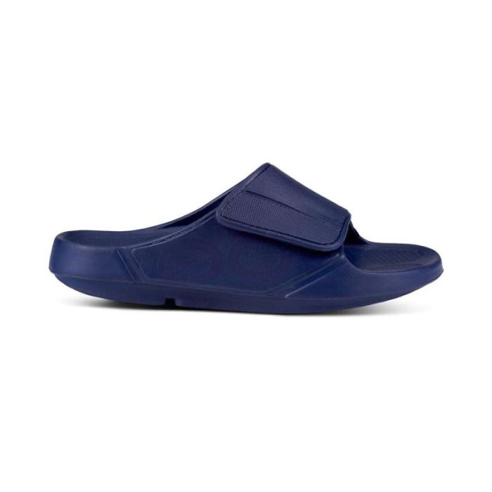 OOFOS CANADA WOMEN'S OOAHH SPORT FLEX SANDAL - NAVY