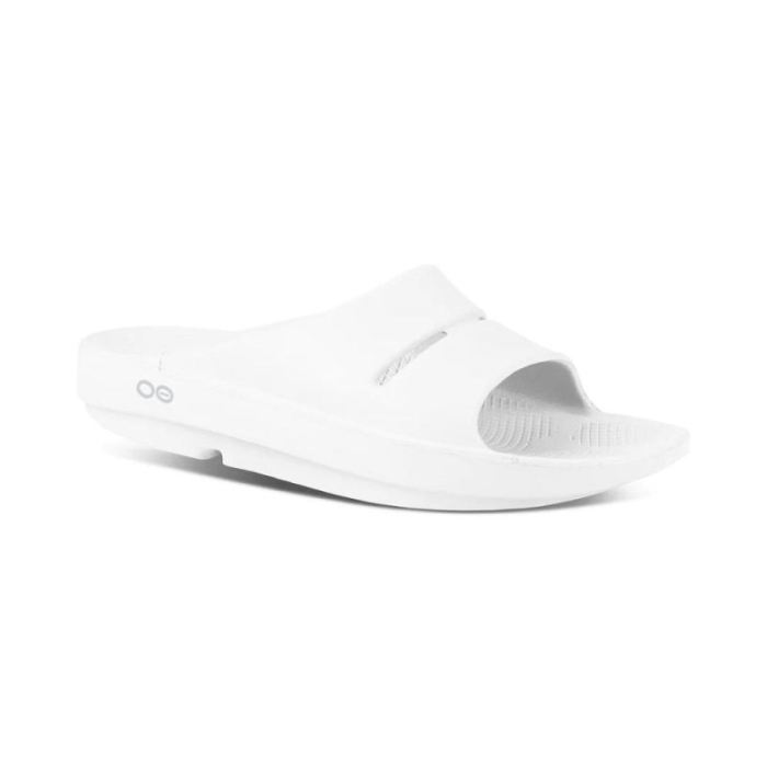 OOFOS CANADA MEN'S OOAHH SLIDE SANDAL - WHITE