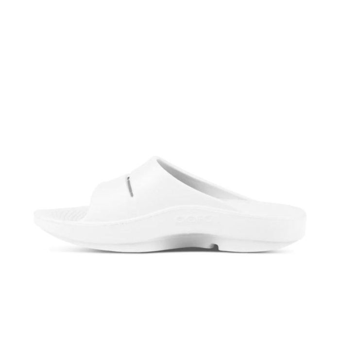 OOFOS CANADA MEN'S OOAHH SLIDE SANDAL - WHITE