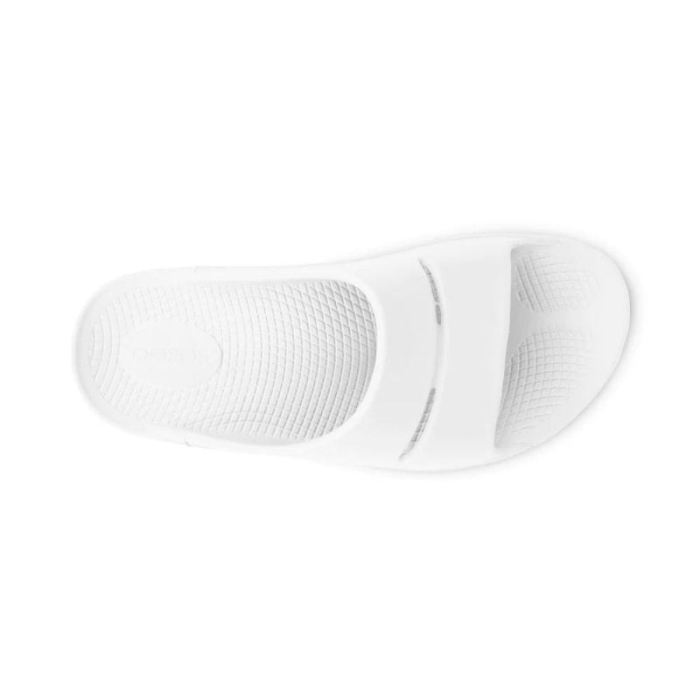 OOFOS CANADA MEN'S OOAHH SLIDE SANDAL - WHITE