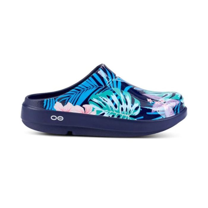 OOFOS CANADA WOMEN'S OOCLOOG LIMITED EDITION CLOG - HAWAIIAN FLORA